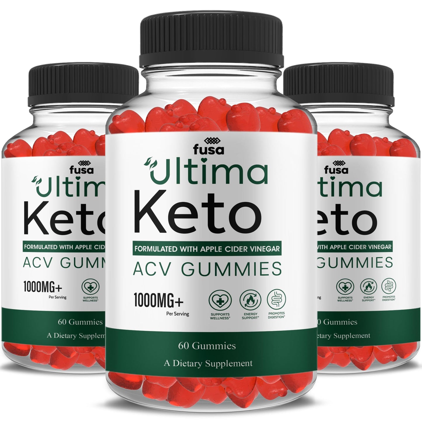 Paquete de 3 de gomitas Ultima ACV suplemento para salud