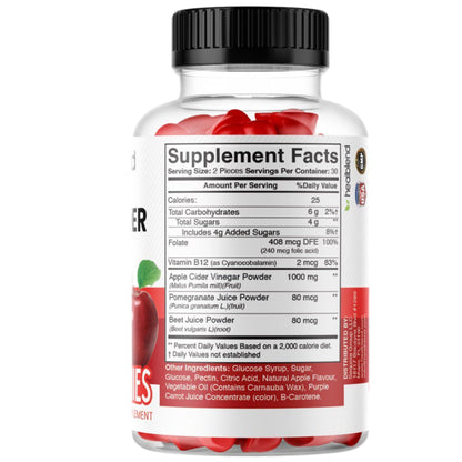 Paquete de 3 healblend gomitas vinagre sidra manzana 180 u