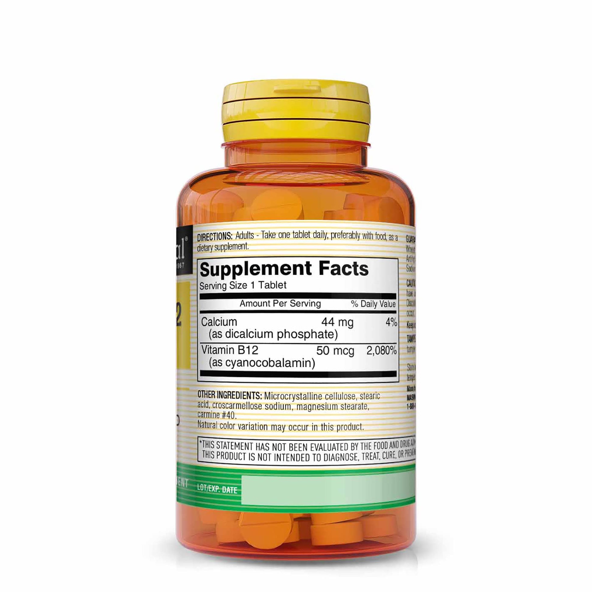 Paquete de 3 Mason Natural vitamina B12 50mcg