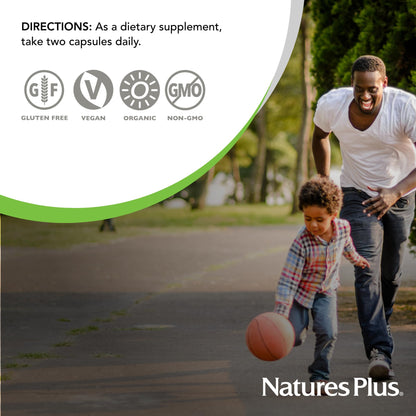 Paquete de 3 Natures Plus cápsulas vitamina d3 vegana orgánica