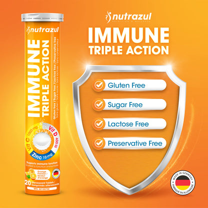 Paquete de 3 Nutrazul tabletas efervescentes sabor naranja