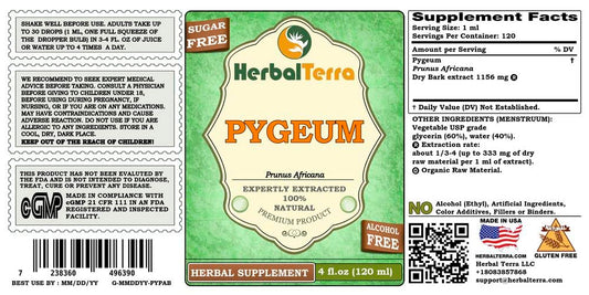 Paquete de 4 botellas de extracto líquido sin alcohol HerbalTerra
