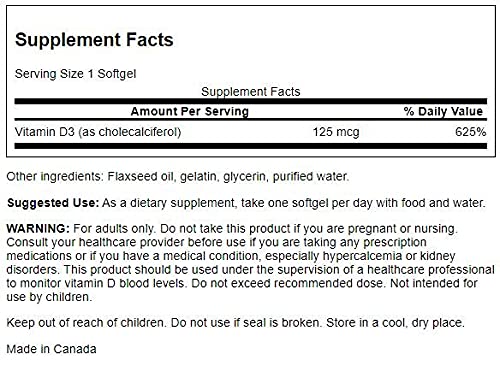 Paquete 4 Swanson vitamina D3 para sistema inmune
