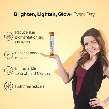 Paquete 4 tabletas glutatión vitamina c piel radiante Graceberry