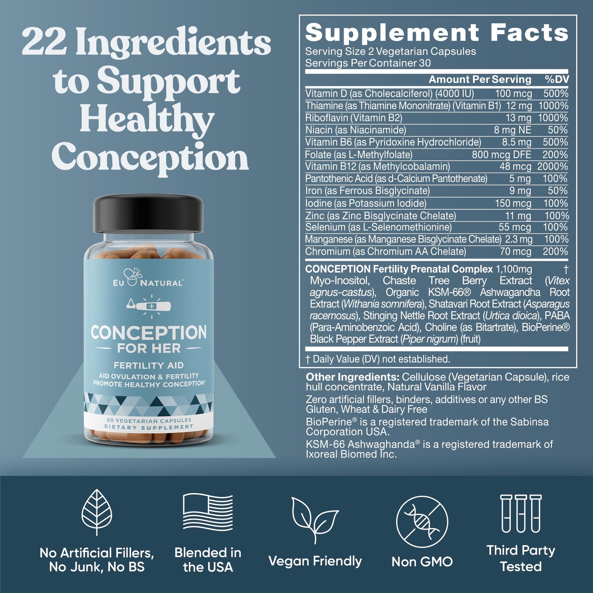 Paquete de 60 días de suplementos Eu Natural