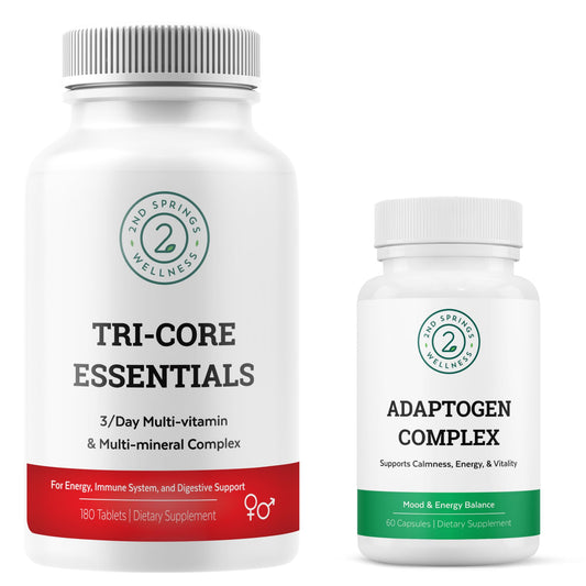 paquete adaptogen y multivitaminas para salud general