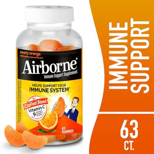 Paquete Airborne gomitas 63 unidades sabor naranja