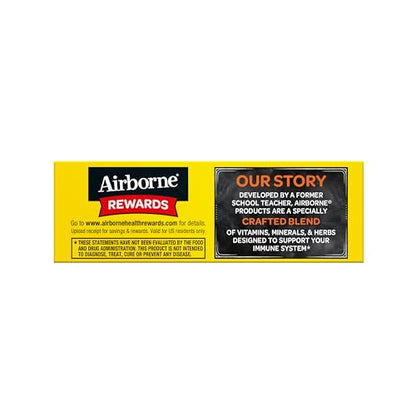 Paquete Airborne tabletas efervescentes sabor frutas