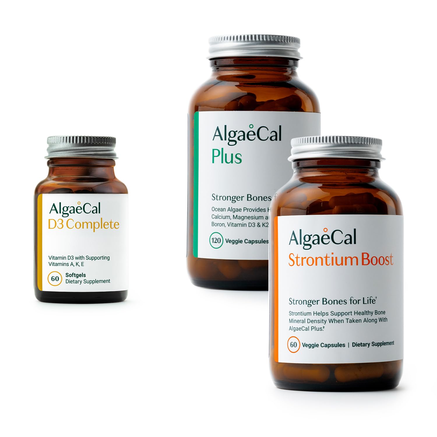 Paquete ALGAECAL salud ósea con vitamina D3, K2 y calcio vegetal