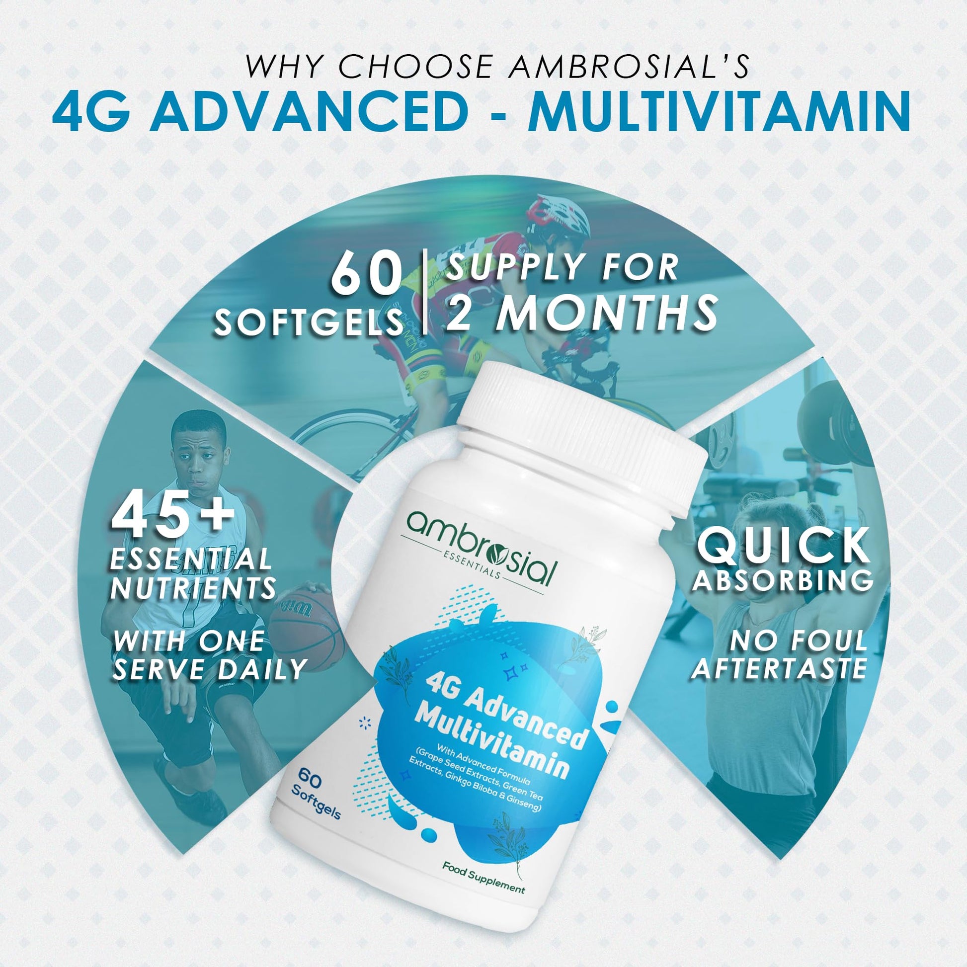 Paquete de AMBROSIAL Tabletas Multivitamínicas