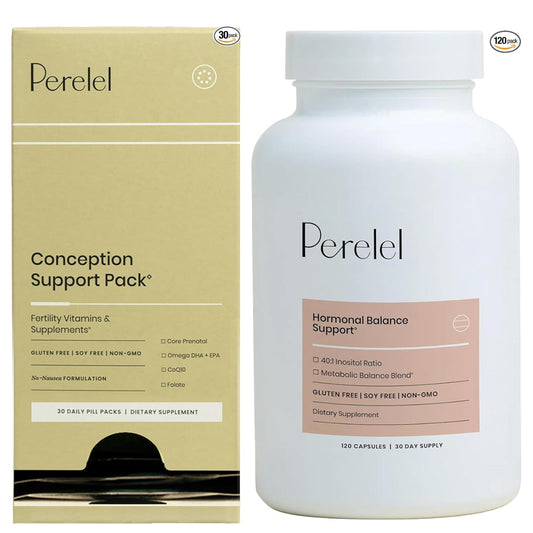 Paquete de apoyo para concepción y multivitamínicos prenatales Perelel