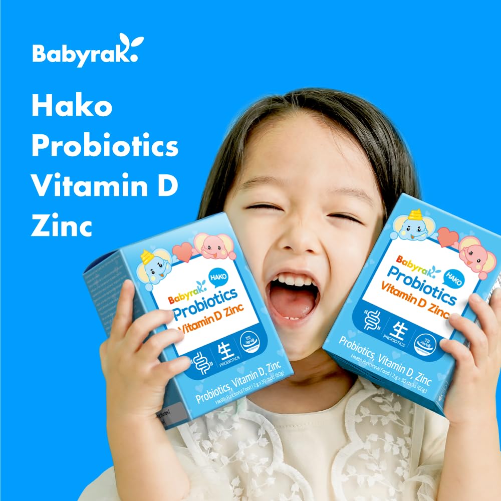 Paquete de babyrak Hako Vitamina D + Zn Probióticos