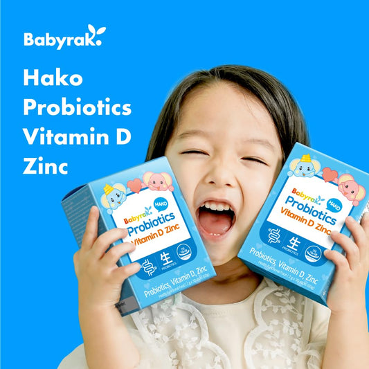 Paquete de babyrak Hako Vitamina D + Zn Probióticos