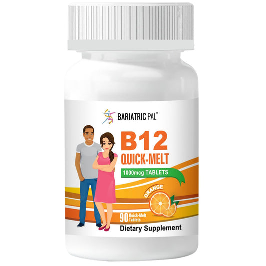 Paquete BariatricPal Vitamina B12 1000mcg rápida disolución naranja