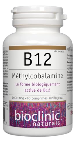 Paquete Bioclinic Naturals B12 1000 mcg 60 pastillas