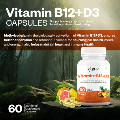 Paquete de cápsulas ORIBITE B12 D3