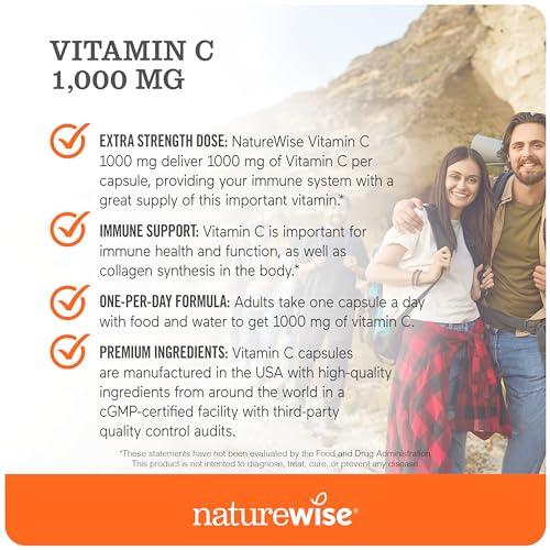 Paquete cápsulas vitamina c naturewise 360 cuenta