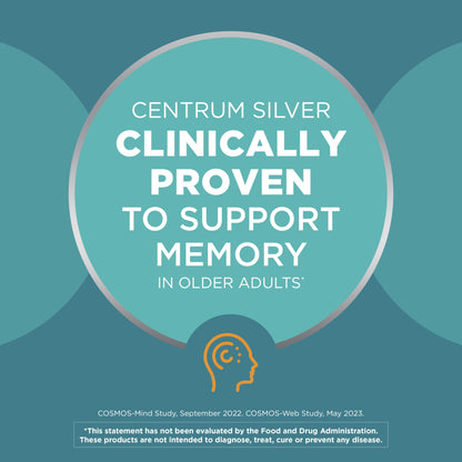 Paquete Centrum Silver multivitamínico con vitaminas d y b para mayores