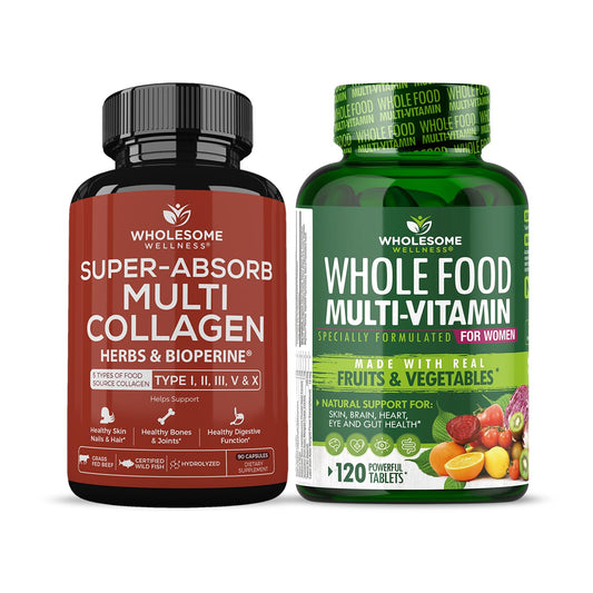 Paquete de colágeno y multivitamínico Wholesome Wellness