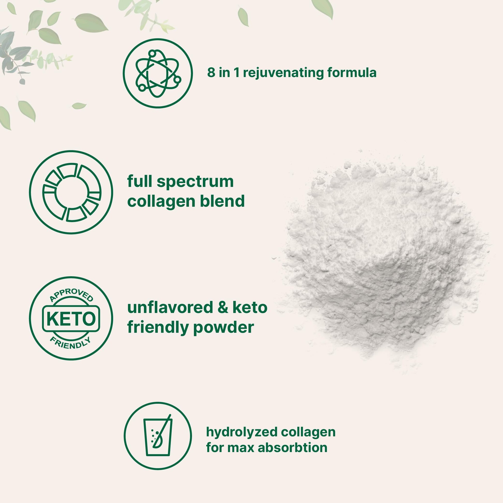 Paquete colágeno y vitaminas Micro Ingredients para cuidado completo