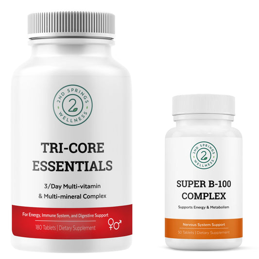 Paquete complejo B-100 y multivitamínico 2nd Springs