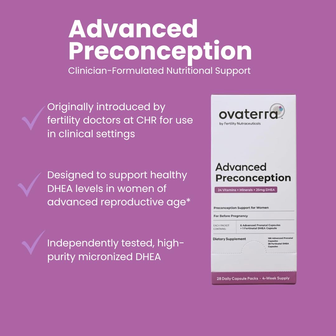 Paquete completo multivitamínico prenatal preconcepción para mujer
