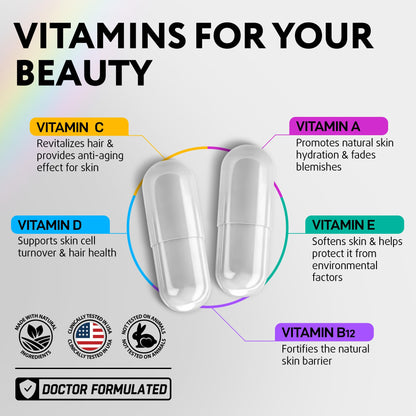 Paquete completo de vitaminas IQ BIOLOGY para belleza