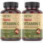 Paquete DEVA vitamina C vegana 250mg 90 tabletas doble