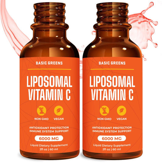 Paquete doble BASIC GREENS Vitamina C líquida liposomal 2x0.5oz