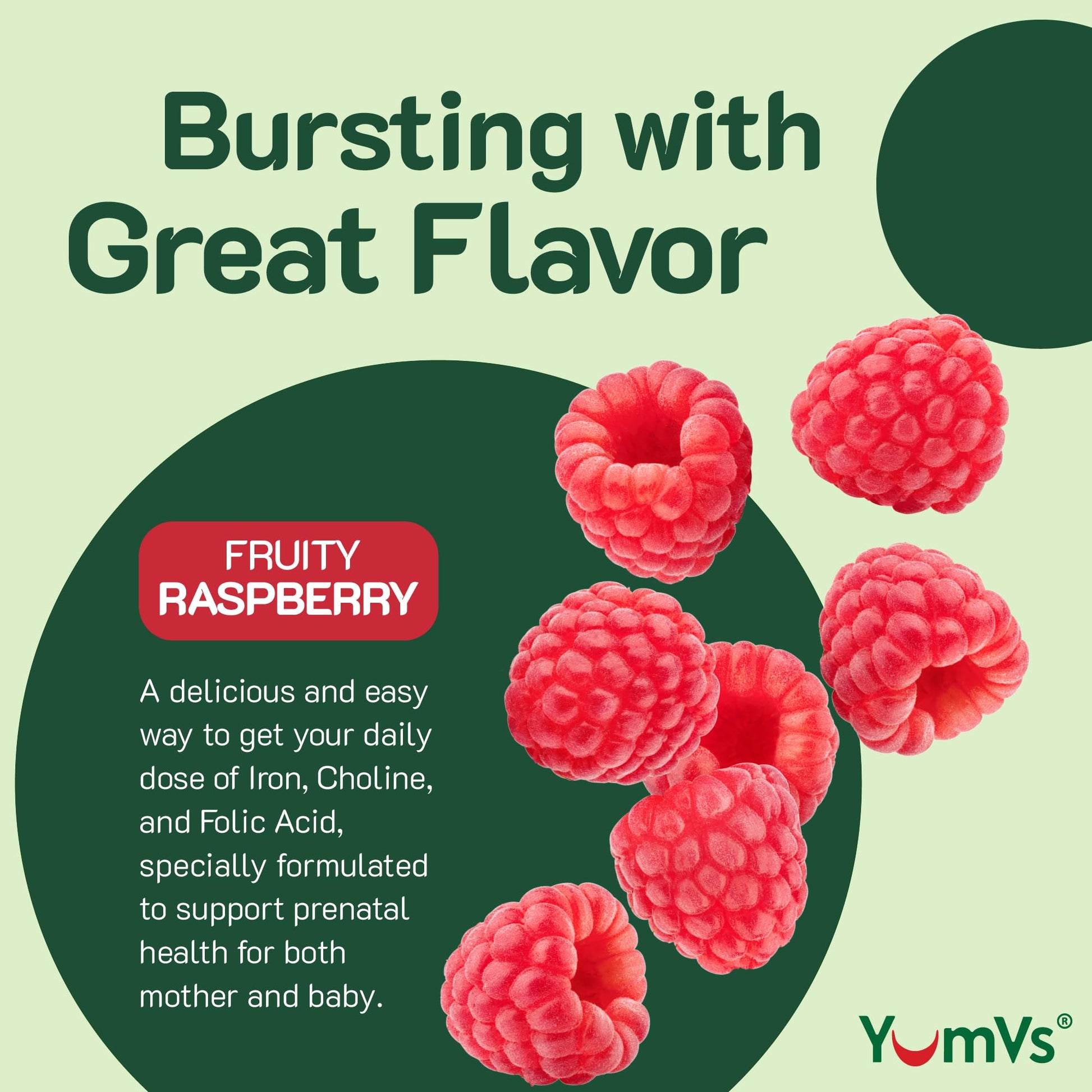 Paquete doble de gomitas prenatales YumVs para mujeres embarazadas