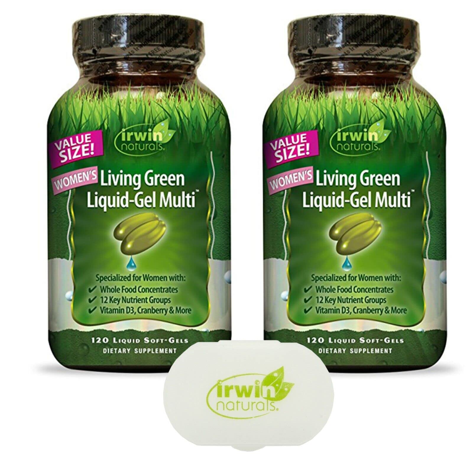 Paquete doble multivitamínico mujer Living Green Irwin Naturals