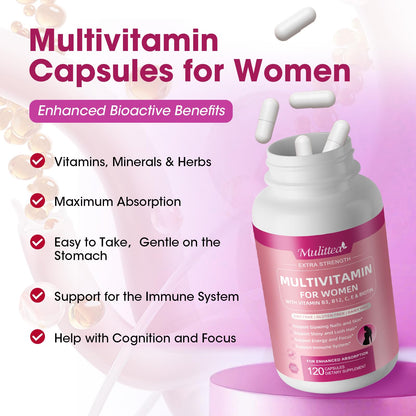 Paquete doble multivitamínico Mulittea para energía y enfoque