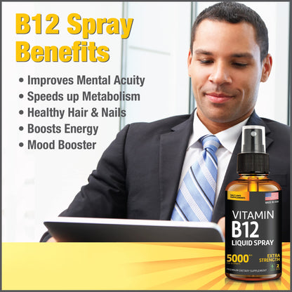 Paquete doble spray líquido de vitamina B12 de Salt Lake