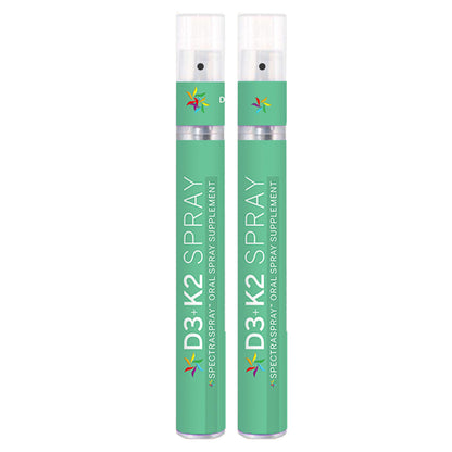 Paquete doble de spray de vitaminas d3 y k2 Spectraspray
