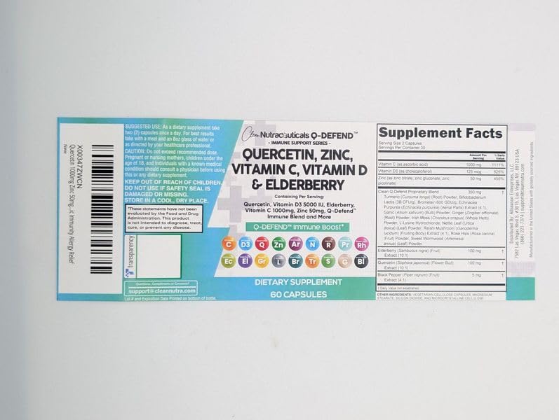 Paquete doble suplemento quercetina vitaminas defensa