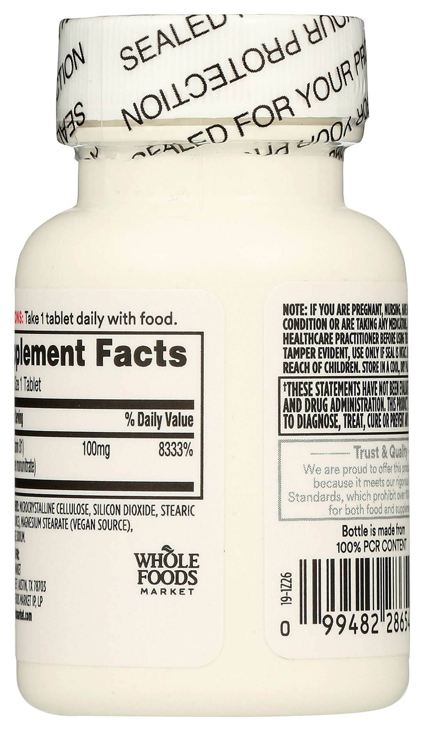 Paquete doble de vitamina B1 365 Whole Foods Market