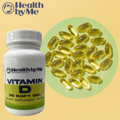Paquete doble vitamina D3 cápsulas blandas Health by Me