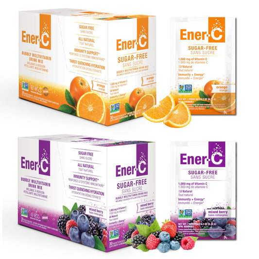 Paquete Ener-C polvo multivitaminico sin azúcar 60 sobres