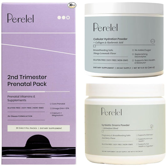 Paquete Essential vitaminas prenatales para segundo trimestre embarazo