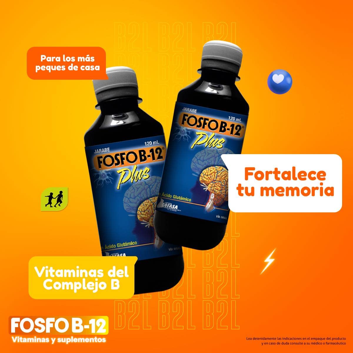 Paquete Fosfo B-12 jarabe producto nutricional esencial