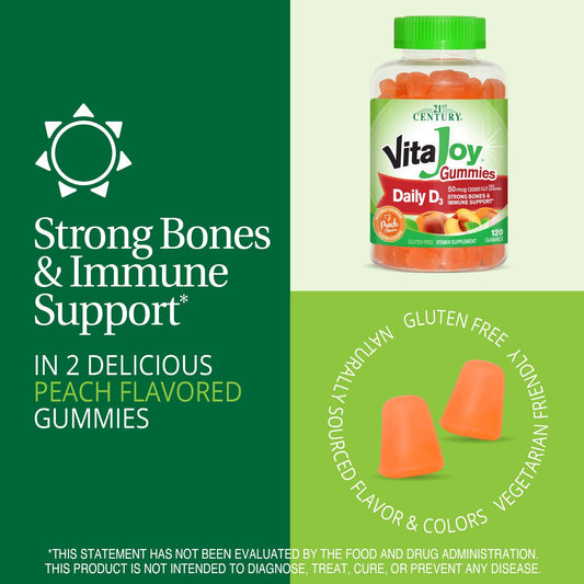 Paquete frontal gomas vitamina D3 21st Century