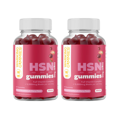 Paquete frontal gomitas hsn cabello piel uñas