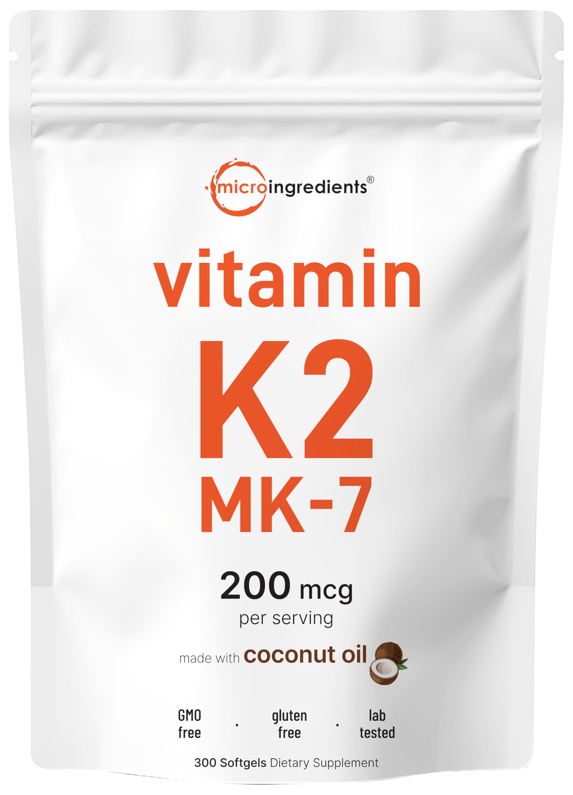 Paquete frontal de vitamina K2 MK-7 Micro Ingredients
