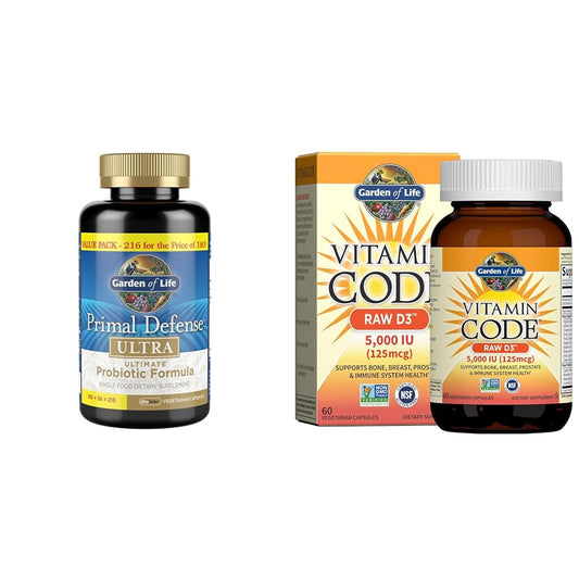 Paquete Garden of Life probiótico y vitamina d3