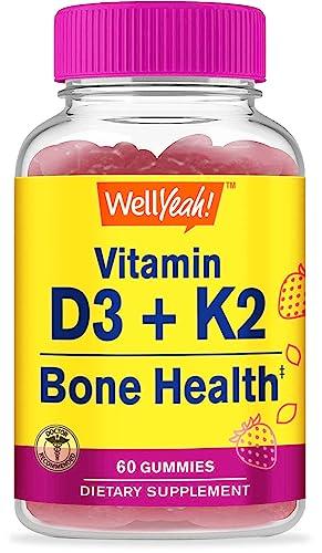 Paquete gomas vitamina D3 y K2 WellYeah sabor fresa