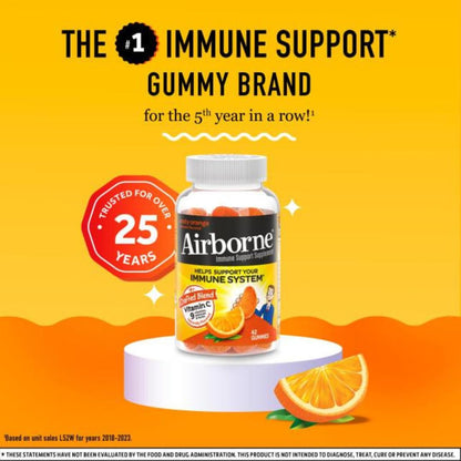 Paquete gomitas Airborne soportan sistema inmune antioxidantes