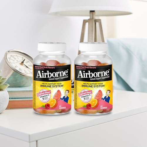 Paquete gomitas Airborne vitamina C antioxidantes 2 x 63 unidades