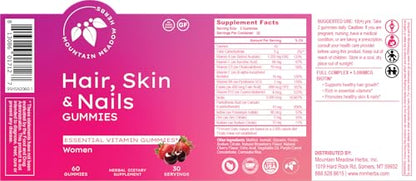 Paquete gomitas biotina para belleza diaria Mountain Meadow Herbs