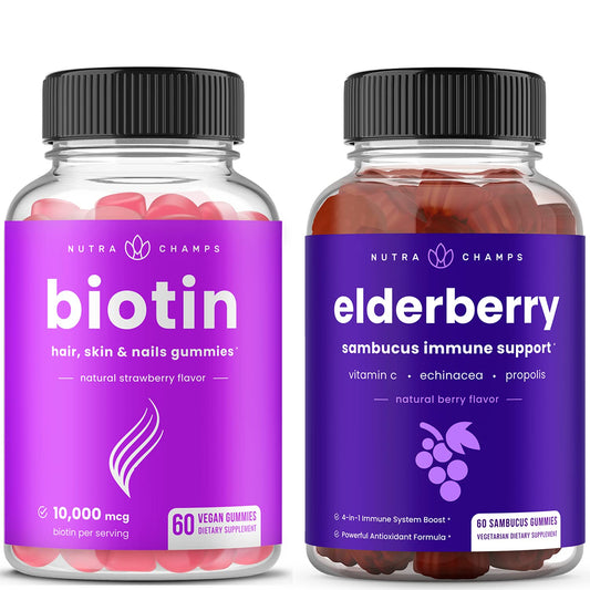 Paquete gomitas biotina y saúco NutraChamps