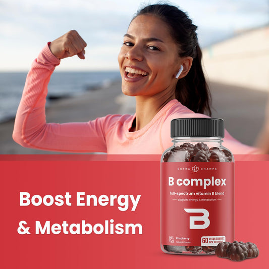 Paquete gomitas complejo vitamina B NutraChamps 60 unidades